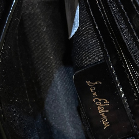 NWOT Sam Edelman Black Patent Leather Handbag - Picture 3 of 5